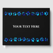 Blue Paw Prints - Gästebuch (Vorderseite)