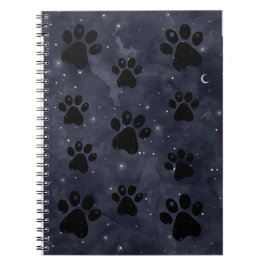 Blue Paw Stars Notizblock