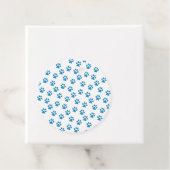 Blue Pawprints Geschenkanhänger (Beispiel)