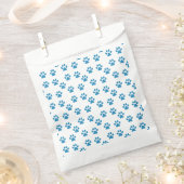 Blue Pawprints Geschenktütchen (Ausgeschnitten)