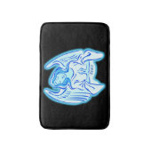 Blue Peace Angel Bath Mat Badematte (Vorderseite Vertikal)