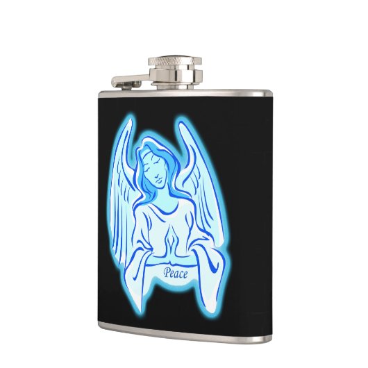 Blue Peace Angel Flask Flachmann (Links)