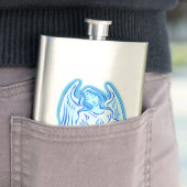 Blue Peace Angel Flask Flachmann (Beispiel)