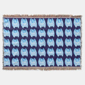 Blue Peace Angel Throw Blanket Decke (Vorderseite)