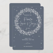 Blue Peace Liebe+Joy Sparkling Lights Weihnachten (Vorne/Hinten)