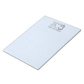 Blue Peace Liebe Pinguine in Notepad Notizblock (angewinkelt)