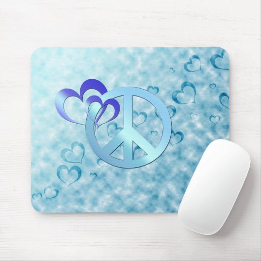 Blue Peace Mousepad (Mit Mouse)