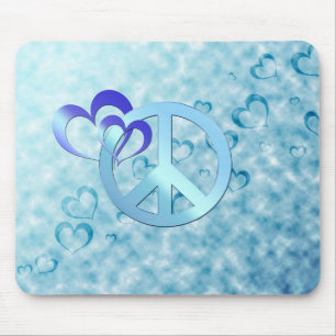 Blue Peace Mousepad