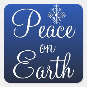 Blue Peace on Earth Aufkleber
