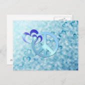 Blue Peace Postkarte (Vorne/Hinten)