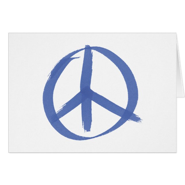 Blue Peace Sign (Vorderseite (Horizontal))