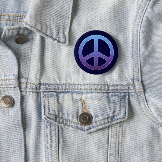 Blue Peace Sign Button (Beispiel)