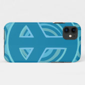 Blue Peace Sign Design Case-Mate iPhone Hülle (Rückseite (Horizontal))