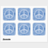 Blue Peace Sign Sticker (Blatt)