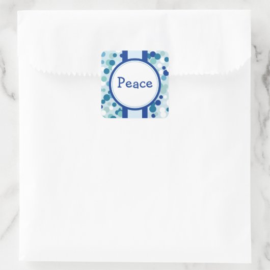 Blue Peace Stickers (Tasche)