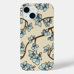 Blue Peach Cherry Blossom Parco Tassino Case-Mate iPhone Hülle