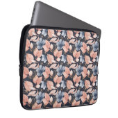 Blue, Peach & Gold Florals Laptopschutzhülle (Vorne Rechts)