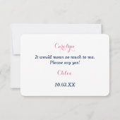 Blue Peach Rose werden Sie meine Bridesmaid Einladung