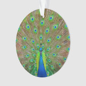 Blue Peacock #3 Ornament (Vorderseite)