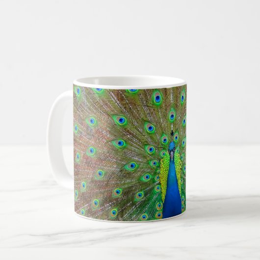 Blue Peacock #3 Tasse (Vorderseite Links)