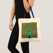Blue Peacock #3 Tote Bag Tragetasche (Vorderseite (Produkt))