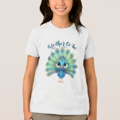 Blue Peacock Baby Dusche Brother T - Shirt (Vorderseite)