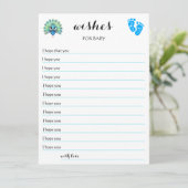 Blue Peacock Baby Showcard (Stehend Vorderseite)