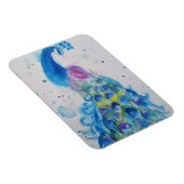 Blue Peacock Bird Frische Pasta machen Magnet (Rechte Seite)