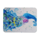 Blue Peacock Bird Frische Pasta machen Magnet (Horizontal)