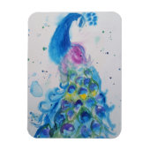 Blue Peacock Bird Frische Pasta machen Magnet (Vertikal)