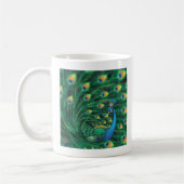 Blue Peacock Bird Kaffeetasse (Links)