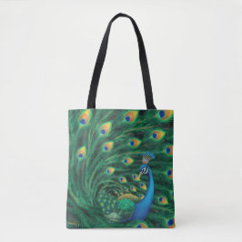 Blue Peacock Bird Tasche