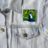 Blue Peacock Button (Beispiel)