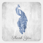 Blue Peacock Danke, Stickers (Vorderseite)