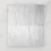 Blue Peacock Empfang Platzkarte (Innenseite Aufgefaltet)