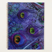 Blue Peacock Feather Planner Planer (Vorderseite)