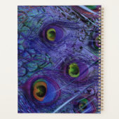 Blue Peacock Feather Planner Planer (Rückseite)