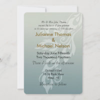 Blue Peacock Feather Wedding