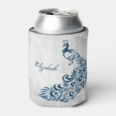 Blue Peacock Personalisiert Can Cooler Dosenkühler (Kanne Vorderseite)