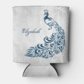 Blue Peacock Personalisiert Can Cooler Dosenkühler (Vorderseite)