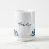 Blue Peacock Personalisiert Coffee Tasse (Mittel)