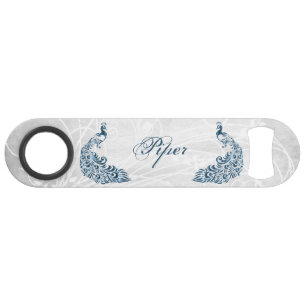 Blue Peacock Personalisiert Flaschenöffner