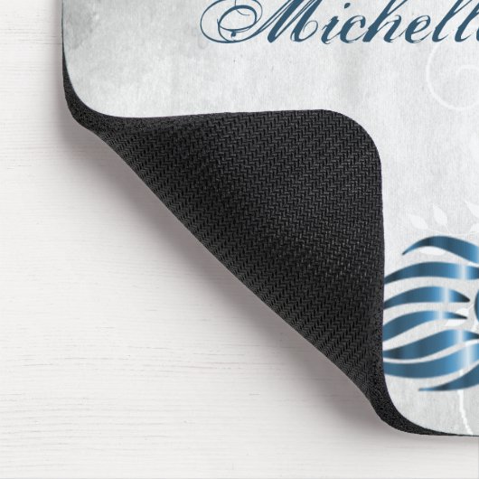 Blue Peacock Personalisiert Mousepad (Ecke)