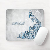 Blue Peacock Personalisiert Mousepad (Mit Mouse)