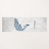 Blue Peacock Personalisiert Yoga Mat Yogamatte (Vorderseite (Horizontal))