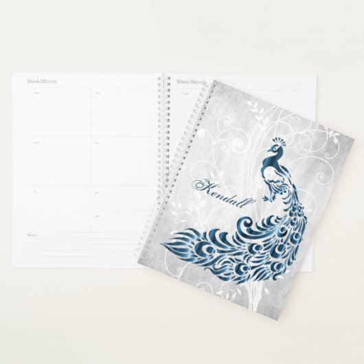 Blue Peacock Personalisierter Planer (Anzeige)