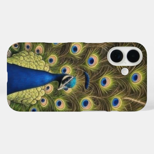 Blue Peacock Phone Case (Rückseite (Horizontal))