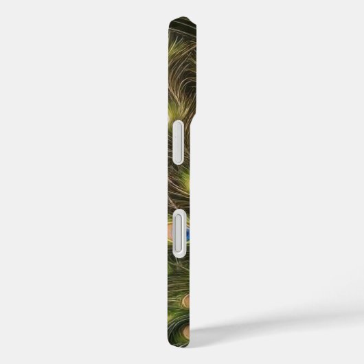 Blue Peacock Phone Case (Rückseite / Rechts)