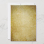 Blue Peacock Rustikale Save the Date Card (Rückseite)