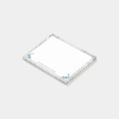 Blue Peacocks Notes Post-it Klebezettel (angewinkelt)